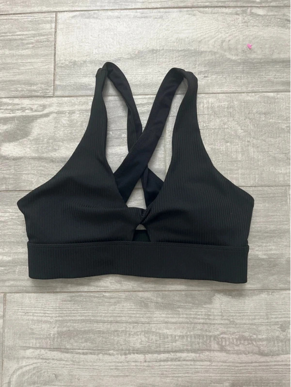 Fabletics Black Padded Sports Bra